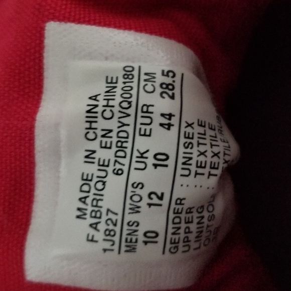 Converse Chuck Taylor All Star High Top Sneakers Black and Red Men's Size 10 - Picture 11 of 15